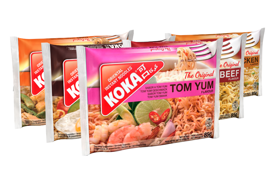 Pacotes Koka Noodles